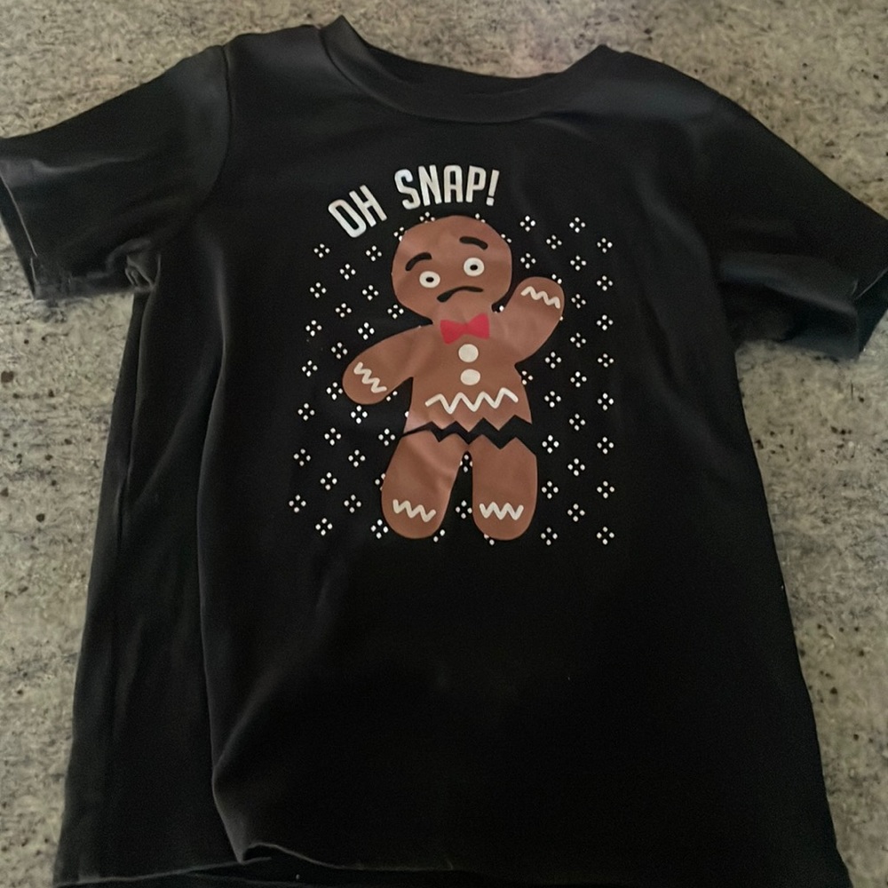 Short sleeve 4t gingerbread shirt